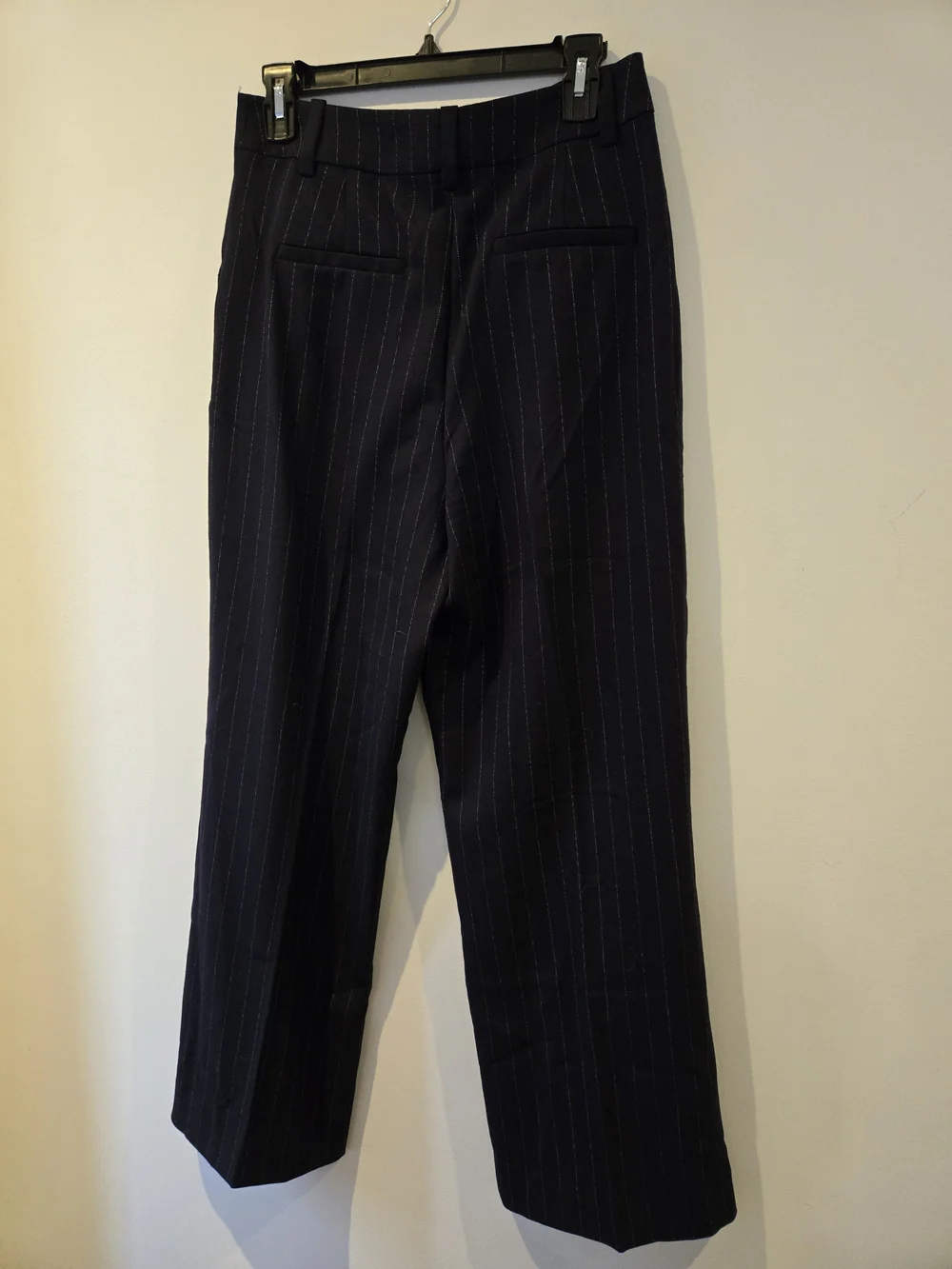 Favorite Daughter Navy Pinstripe Trousers - Picture 9 of 11